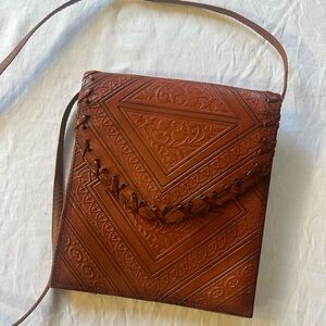 Brown Leather Crossbody Bag